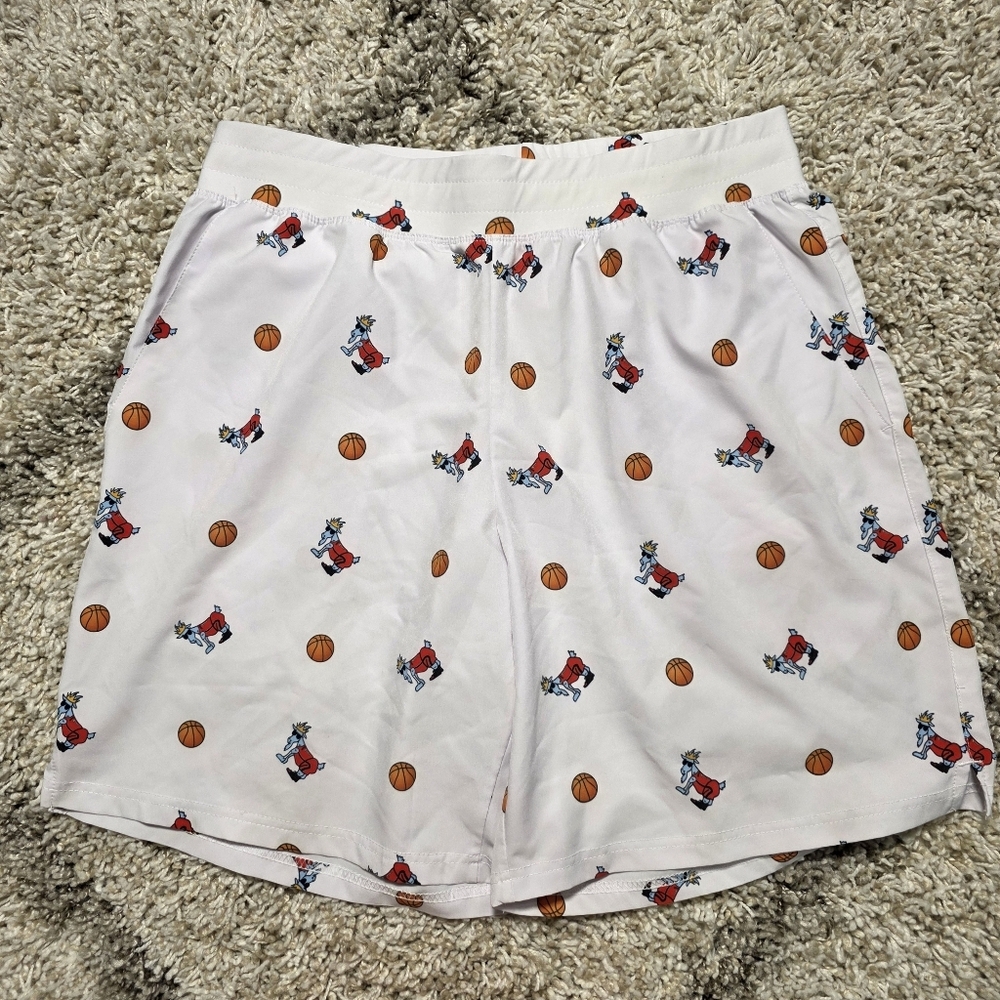 GOAT Basketball And Goat Logo Printed Shortsl Size Large